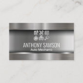 自動ロゴアイコン | 整備士車修理 名刺 (正面)