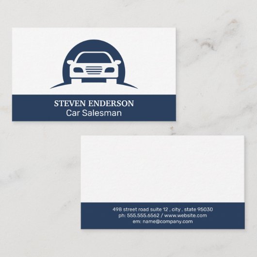 自動ロゴ 名刺 (正面/裏面)