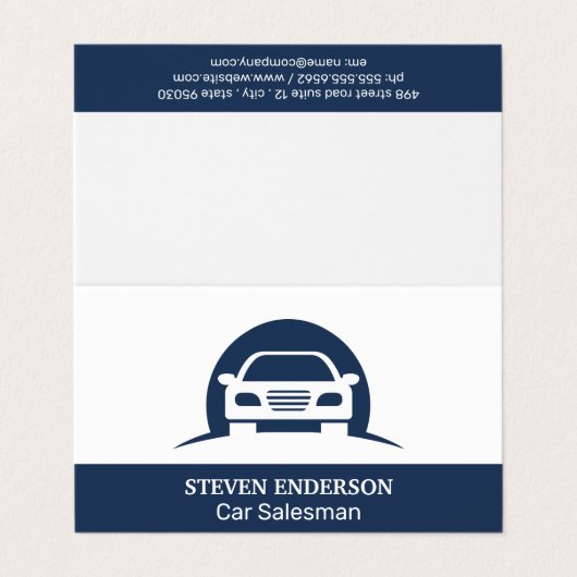 自動ロゴ 名刺 (外部フラット)