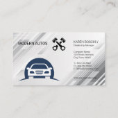 自動ロゴ | 自動メンテナンス | 自動車修理サービス 名刺 (正面)