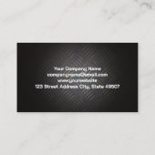 自動ロゴ |自動車サービス |スチールメタリック 名刺 (裏面)