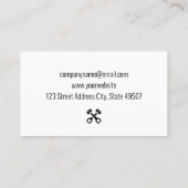 自動ロゴ | 金ゴールド背景 名刺 (裏面)