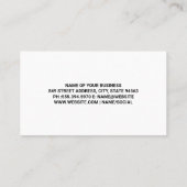 自動ロゴ | 金ゴールド金属 | 大理石 名刺 (裏面)