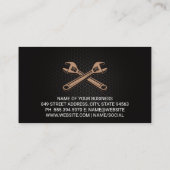 自動ロモダンゴ |炭素繊維 |レンチ 名刺 (裏面)