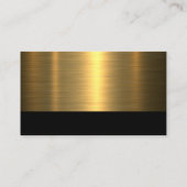 自動ロモダンゴ | 金ゴールド金属 名刺 (裏面)