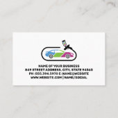 自動ロ絵を描ゴ | 自動車に従事する熟練労働者 名刺 (裏面)