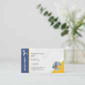 自動ワークショ絵を描ップ | プロフェッショナル名刺 名刺 (スタンド正面)