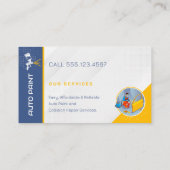 自動ワークショ絵を描ップ | プロフェッショナル名刺 名刺 (裏面)