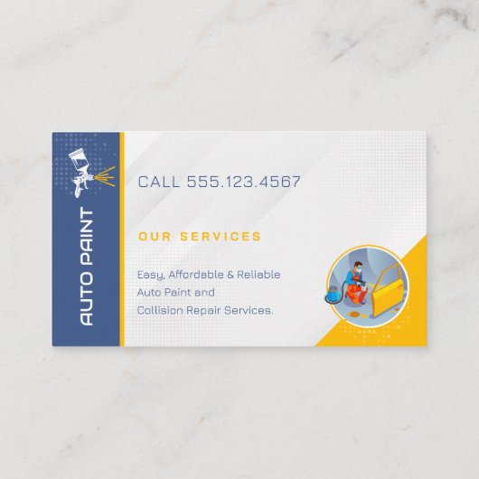 自動ワークショ絵を描ップ | プロフェッショナル名刺 名刺 (裏面)