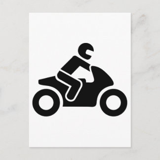 自動二輪車の記号 ポストカード