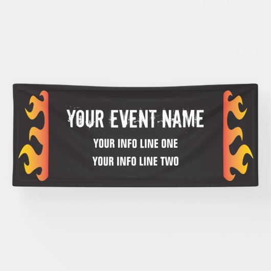 自動二輪車またはバイクもしくは自転車に乗る人イベント 横断幕 (横)