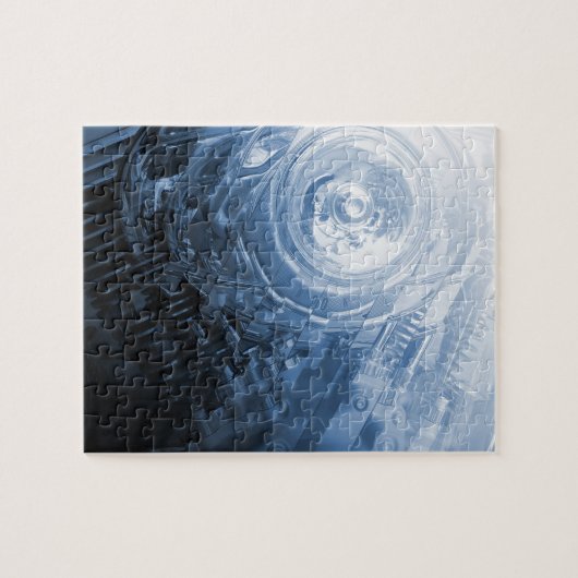 自動二輪車エンジン ジグソーパズル (横)