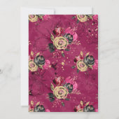 自動二輪車バイクもしくは自転車に乗る人結婚式招待状 招待状 (裏面)