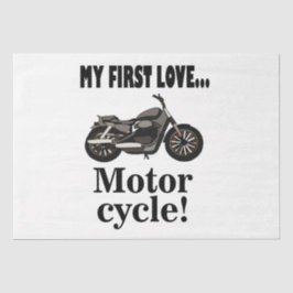 自動二輪車バイクもしくは自転車に乗る人誕生日オートバイ 薄葉紙