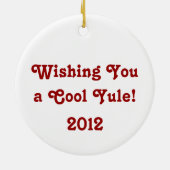 自動二輪車リース及びギフトラウンドユール(キリスト降誕祭)オーナメント セラミックオーナメント (裏面)