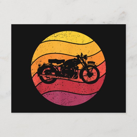 自動二輪車レトロスタイルヴィンテージ エンクロージャーカード (正面)