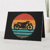 自動二輪車レトロスタイルヴィンテージ カード (裏面)