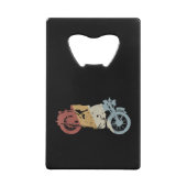 自動二輪車レトロスタイルヴィンテージ クレジットカード栓抜き (裏面)