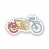 自動二輪車レトロスタイルヴィンテージ シール (正面)