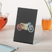 自動二輪車レトロスタイルヴィンテージ 台座サイン (インサイチュ)