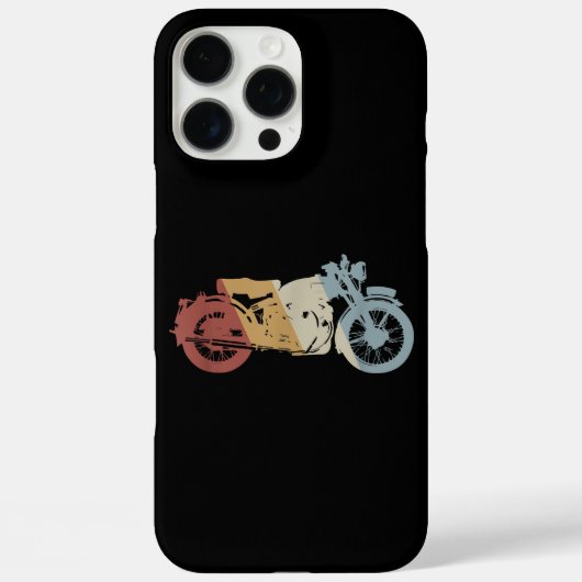 自動二輪車レトロスタイルヴィンテージ Case-Mate iPhoneケース (裏面)