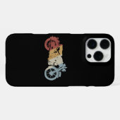 自動二輪車レトロスタイルヴィンテージ iPhoneケース (裏面横)