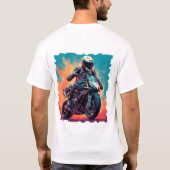 自動二輪車作動中 Tシャツ (裏面)