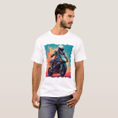 自動二輪車作動中 Tシャツ (正面フル)