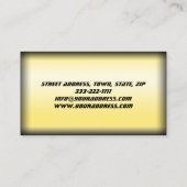 自動二輪車修理サービスイエロービジネスカード 名刺 (裏面)