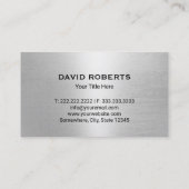 自動二輪車修理サービスプロフェッショナルメタル 名刺 (裏面)