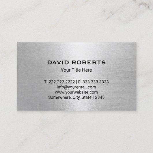 自動二輪車修理サービスプロフェッショナルメタル 名刺 (裏面)