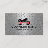 自動二輪車修理サービスプロフェッショナルメタル 名刺 (正面)