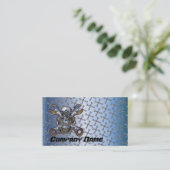 自動二輪車修理名刺 名刺 (スタンド正面)