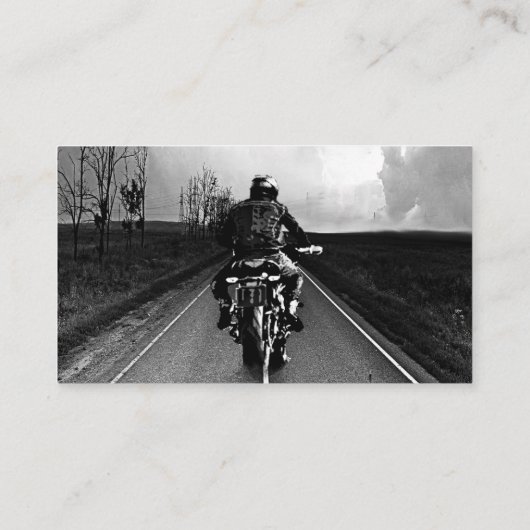 自動二輪車修理&サービスショップビジネスカード 名刺 (裏面)