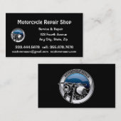 自動二輪車修理・サービスショップ 名刺 (正面/裏面)