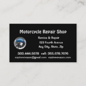 自動二輪車修理・サービスショップ 名刺 (正面)