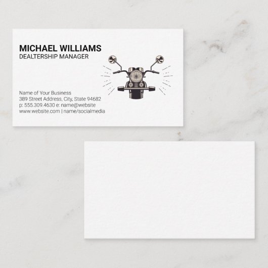 自動二輪車輌 名刺 (正面/裏面)