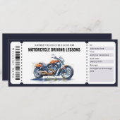 自動二輪車運転教習券 招待状 (正面/裏面)