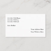 自動仲介商の名刺 名刺 (裏面)