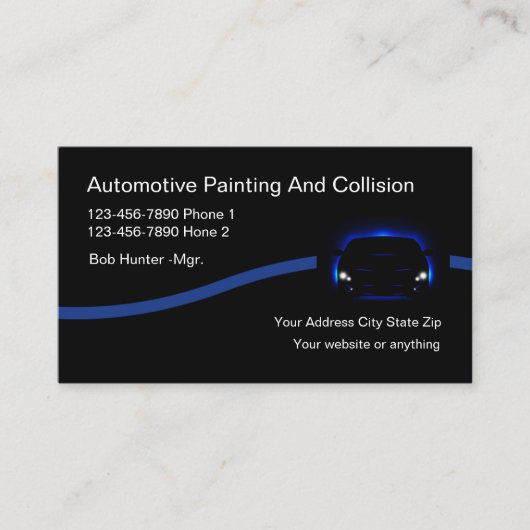 自動体と衝突 名刺 (正面)