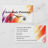 自動体の絵画の名刺 名刺 (正面/裏面)