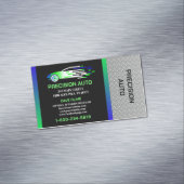 自動体カスタム作業絵を描車の詳細衝突 マグネット名刺 (インサイチュ)