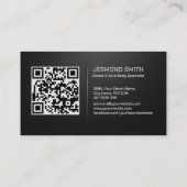 自動体カスタム作業絵を描車 名刺 (裏面)