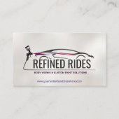 自動体カスタム作業絵を描車 名刺 (正面)