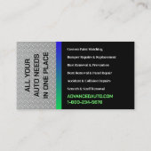 自動体カスタムQRコー絵を描ドの詳細を示す衝突 名刺 (裏面)