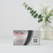 自動体カスタムQRコー絵を描ドの詳細を示す衝突 名刺 (スタンド正面)