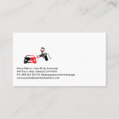 自動体サービス | 専門絵を描車 名刺 (裏面)