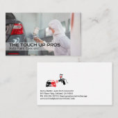 自動体サービス | 専門絵を描車 名刺 (正面/裏面)