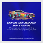 自動体ショップと絵を描精度 ウィンドウサイン (シート)