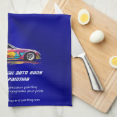 自動体ショップと絵を描精度 キッチンタオル (四つ折り)